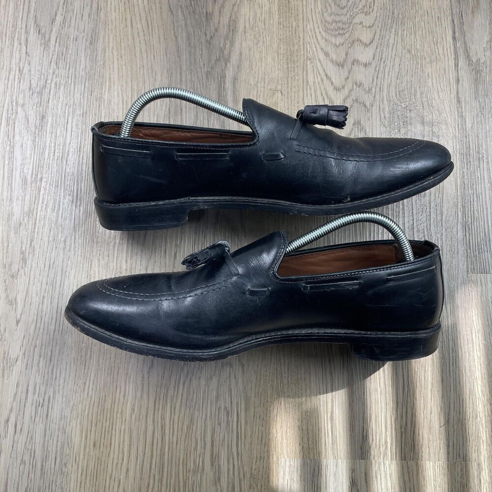 Allen Edmonds Grayson Shoes Mens Size 11 A Black Tassel Loafers Narrow USA - Picture 7 of 12